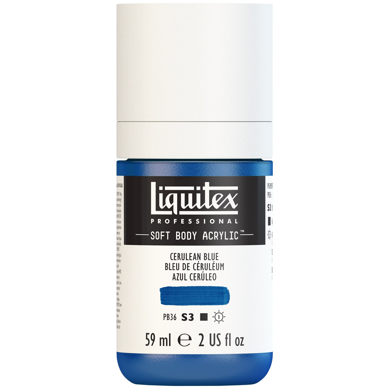 Liquitex Professional Soft Body Acrylic Color, 2 Oz., Cerulean Blue